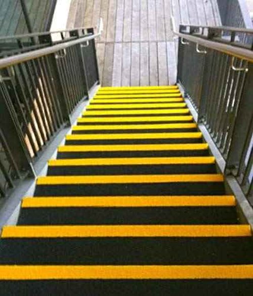 ifloortape DuraMark Yellow Reflective Foil Outdoor Pavement Marking Tape, Conforms to Rough or Smooth Asphalt and Concrete Surfaces (2 Inches x 50 Feet per Rolls)
