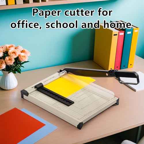 WORKLION Guillotine Paper Cutter A4 ? Heavy Duty Paper Trimmer with Safety Guard,15 Sheets Capacity, Precision Guillotine Cutter for Cutting Paper, Card,Photos,Vinyl and More with Ease.