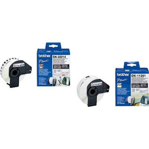 Brother DK-22223 Label Roll, Continuous Length Paper, Black on White, Single Label Roll, 50 mm (W) x 30.48M (L), Brother Genuine Supplies