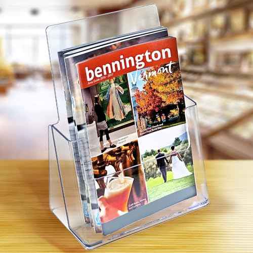 Azar Displays 252015 Clear Acrylic 6¡± x 9¡± Countertop Bifold Brochure Holder, (10-Pack)