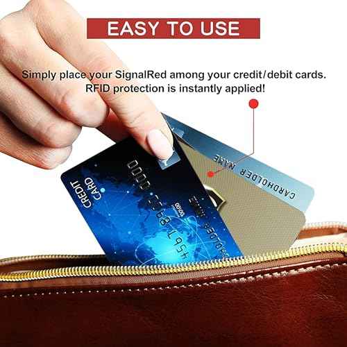 SaiTech IT RFID Protected Cards, 2 Pack One Card Protects Entire Wallet Purse For Men & Women, NFC Contactless Bank Debit Credit Card Protector ID ATM Guard Card ? Golden