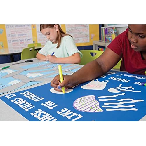 Pacon 18-Point Heavy Coated Poster Board, 22" by 28", Gray, 25-Sheets (5376-1)