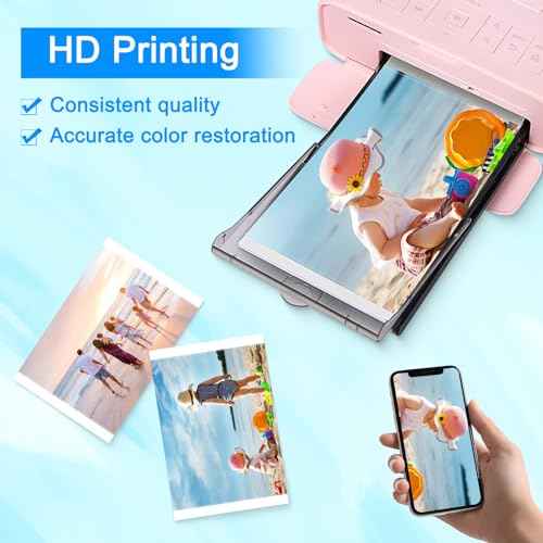 3 Pack (No Paper) Compatible Ink Cartridge Replacement for Canon KP-108IN Color Ink Cassette 4x6 Photo Ink for Canon Selphy CP1500 CP1300 CP1200 Compact Photo Printer