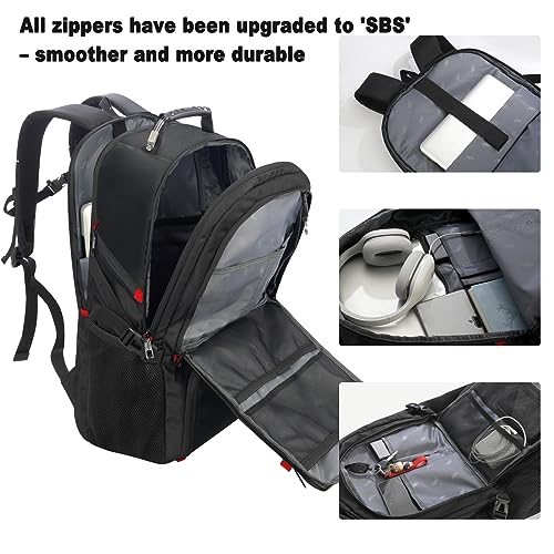 Boy School Backpack with Shoe Compartment,Gym Backpack with 17.3 inch Laptop Compartment for Men Women,Teens Bookbag College Student Travel Mochilas Escolares para Adolescentes