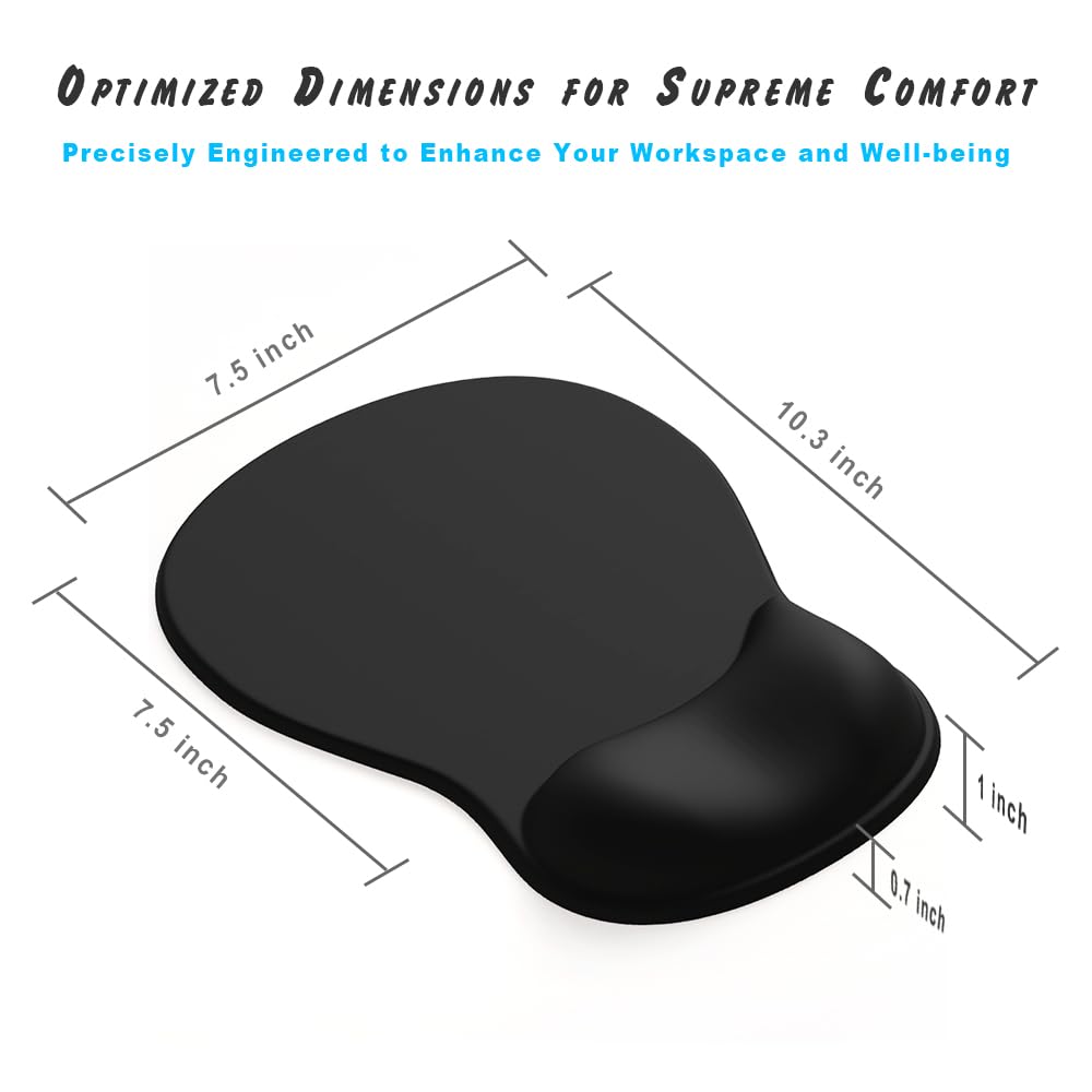 ErgoComfort Gel Wrist Rest Mouse Pad-Ergonomic Office Mousepad with Wrist Support-Non-Slip, Design Desk Accessories Mat for Home&Game Decor (06Lavender Haze)