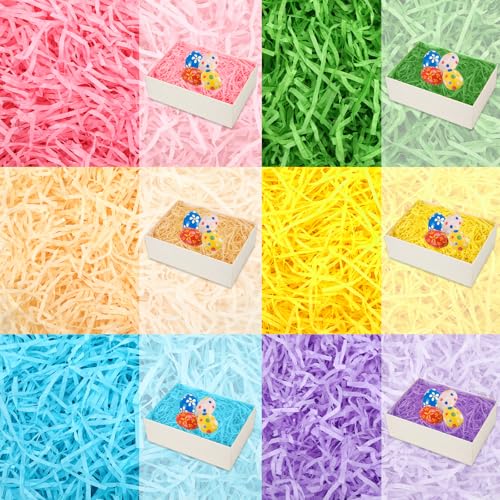 MARFOREVER 100g Colorful Easter Grass Raffia Shredded Paper