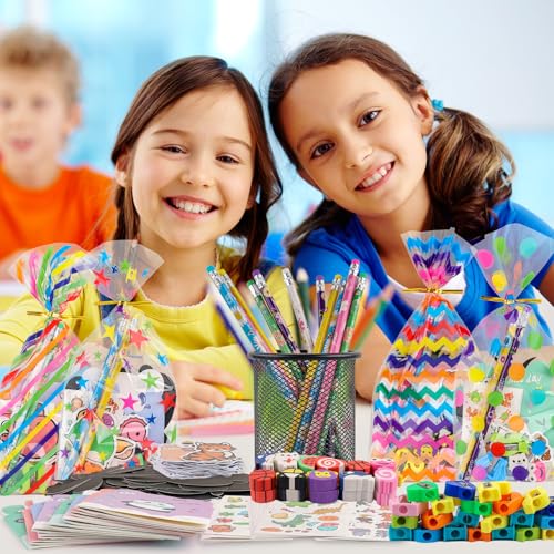 Stationery Party Packs, 28 Pack Birthday Goodie Bags for Classroom Return Gifts for Birthday Party Gift for Students from Teacher Class Gift Rewards