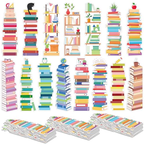 Kolldenn 150 Pcs Book Tracker Bookmarks Double Sided Book - Book Variation Included