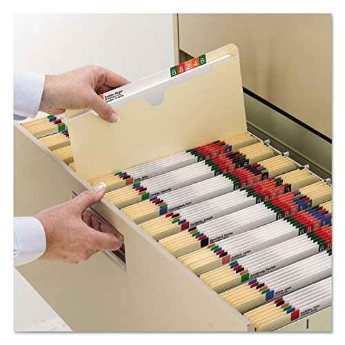 Smead File Jacket, Straight-Cut Tab, 1" Expansion, Letter Size, Manila, 50 per Box (75439)