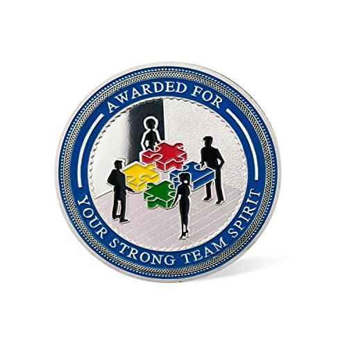 BHealthLife 10 Pcs Team Spirit Award Coins Set Appreciation Gifts for Employees Inspirational Coins Bulk Gifts for Coworkers Team Members Staffs Students