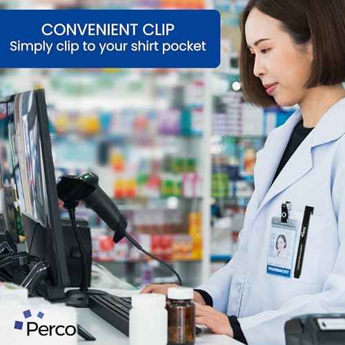 Perco Counterfeit Money Detector Pen (2 Pack) - Easy to Use and Reliable Universal Currency Fake Bill Checker for Personal & Commercial Use - Ensures Authenticity & Prevents Fraud