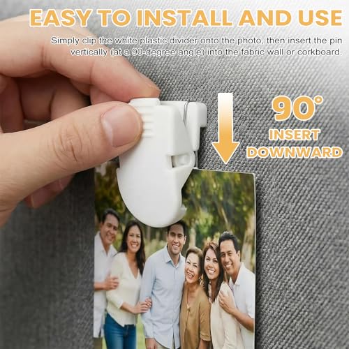 Darlingao 12 Pack Plastic Cubicle Clips for Fabric Office Panels & Wall Mounts