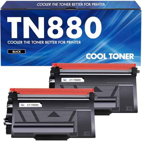 TN880 TN-880 TN 880 Toner Cartridge 2-Pack Compatible for Brother TN880 Super High Yield Black Toner Cartridge for Brother HL-L6200DW L6200DWT L6400DW L6400DWT MFC-L6700DW L6800DW L6900DW Printer