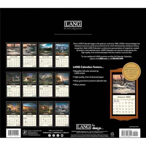 Lang Terry Redlin 2026 Wall Calendar ? 12-Month Calendar with Stapled Binding, Linen-Embossed Americana Art by Terry Redlin, 13.4¡È ¡¿ 12¡È