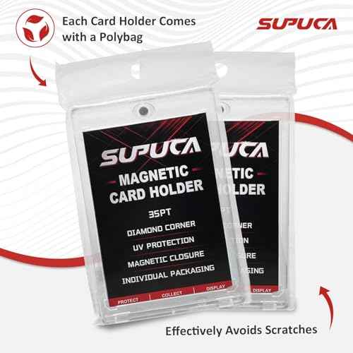 Magnetic Card Holder 50 Pack 35PT One Touch Card Holder Trading Card Protectors for Baseball Cards Sports Card