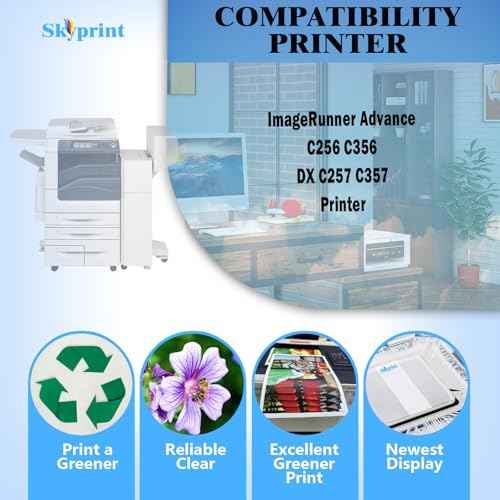 GPR58 GPR-58 Black Toner Cartridge Compatible with Canon GPR-58 Toner use for ImageRunner Advance C256 C356 DX C257 C357 Printers