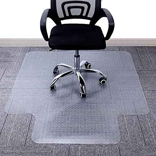 AiBOB Chair Mat for Low Pile Carpet Floors, Flat Without Curling, 40 X 51 in, Office Carpeted Floor Mats for Computer Chairs Desk