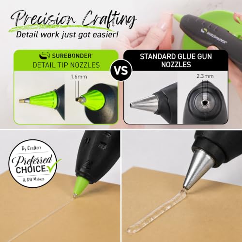 Surebonder GP-100F Mini Detail Tip Hot Glue Pen, 10W, Corded