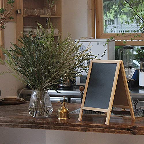 BangQiao 10" x 15.6" Double-Sided Freestanding Wooden A-Frame Chalkboard - Black