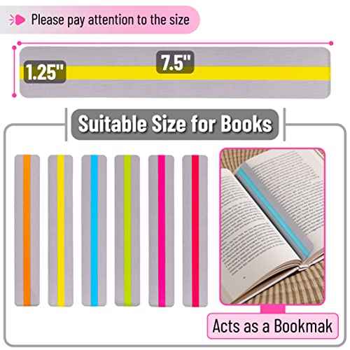 Mr. Pen- Guided Reading Strips, 18 Pack, Colorful, Bookmarks for Kids, Book Highlighter Strips for Reading