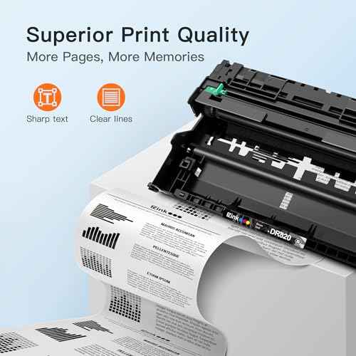 E-Z Ink Compatible Drum Unit Replacement for Brother DR820 DR 820 DR-820 Compatible with HL-L6200DW MFC-L5900DW HL-L5100DN MFC-L5800DW MFC-L5700DW HL-L5200DWT MFC-L6700DW HL-L5200DW (1 Drum Unit)