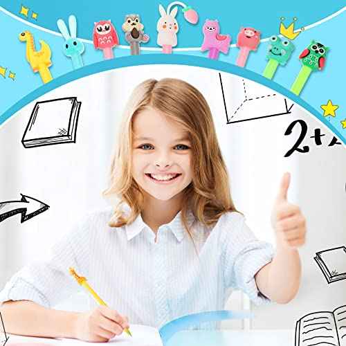 Handepo Cute Cartoon Gel Ink Animal Writing Pens 0.5 mm Black Ink Cool Kawaii Fun Novelty Pens for Kids School Office Home Supplies Student Kids Gift, 50 Assorted Styles(200 Pcs)