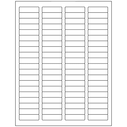 White Laser Inkjet 1.75"x0.5" Return Address Mailing FBA Labels 80-UP 80 Labels Per Sheet (500 Sheets)
