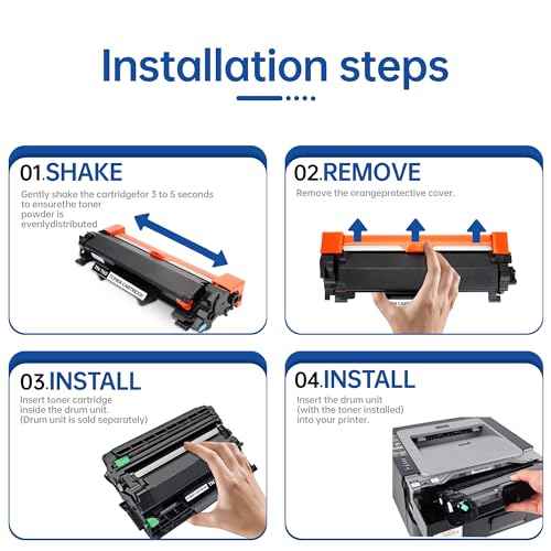 TN760 for TN760 Toner Cartridges Used to MFC-L2750DW MFC-L2710DW HL-L2350DW HL-L2395DW HL-L2370DW DCP-L2550DW Printer High Yeild Black ? 4PK