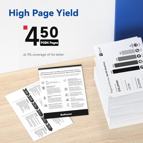 275XL PG-275XL Black Ink Cartridge Replacement for Canon 275 275XL PG-275 PG275XL Black Ink High Capacity compatible for PIXMA TR4720 TR4700 TR4722 TS3522 TS3500 TS3720 Printer Ink Cartridge(2 BK)