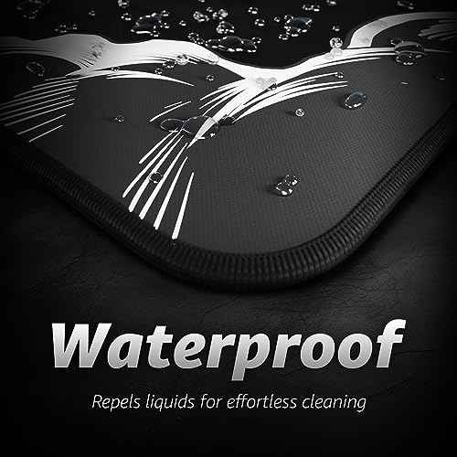 Hystar¢ç Extended Gaming Mouse Pad | XXL 36" x 16" | 5mm Thick, Waterproof Surface, Smooth Polyester Fabric, and Natural Rubber Base | Death