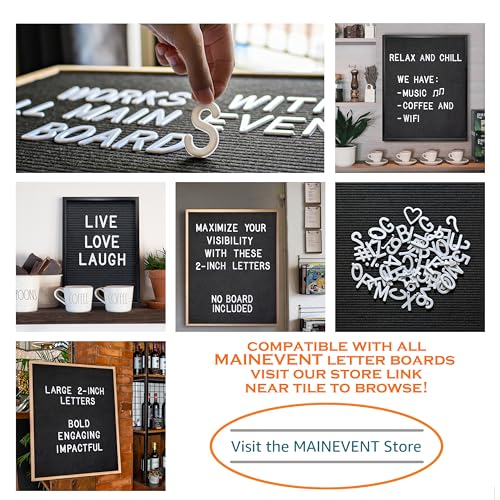 Mainevent 2 Inch Plastic Letter Set for Letter Boards - Letters Only