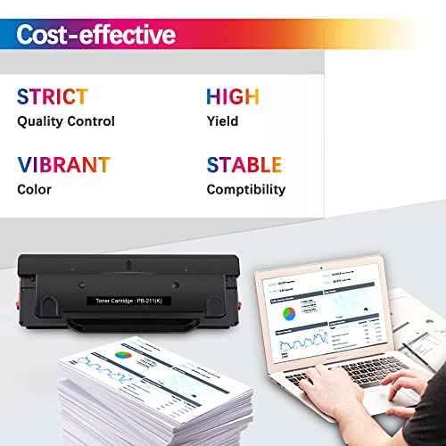 Compatible PB-211 Toner Cartridge Replacement for Pantum PB-211 PB-211EV Toner for Pantum P2502W M6552NW M6550 M6550NW M6600 M6600NW M6602NW M6500NW P2500W P2207 (Black 1-Pack)