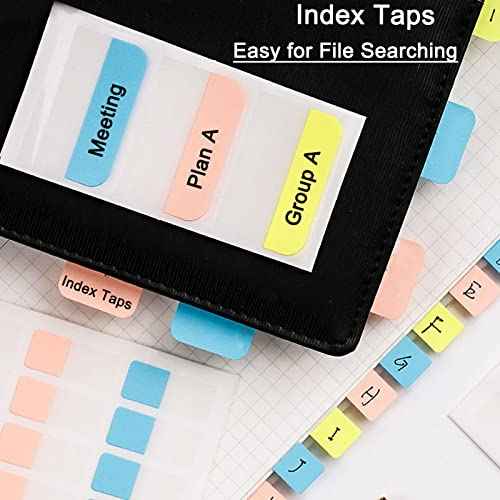 200 Pack Document Clear Plastic Folder Copy Safe Project Pocket L-Type US Letter Size A4 Paper Sleeves Folders in Transparent with 30 Pieces Index Tabs