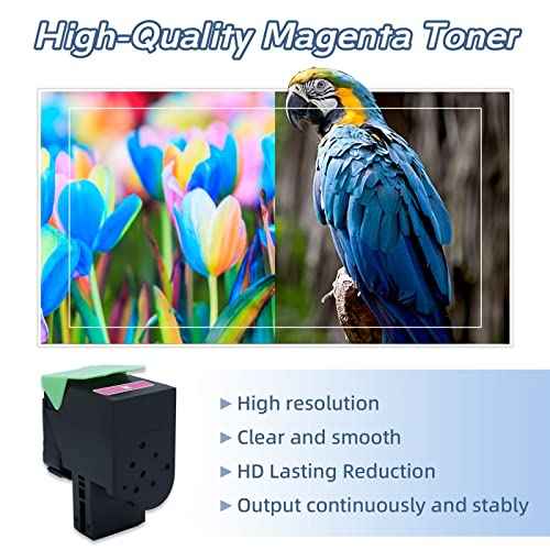 C2310M0 Toner Cartridge Magenta Replacement for lexmark C2325 C2325dw C2425 C2425dw C2535 C2535dw MC2325 MC2325adw MC2425 MC2425adw MC2535 MC2535adwe MC2640 MC2640adwe Printer, 1000 Page Yield