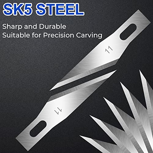 DIYSELF #11 Craft Knife Blades 150PCS High-Carbon Steel Precision Blades
