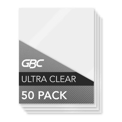GBC Laminating Sheets, Thermal Laminating Pouches, Letter Size, 10 Mil, Speed Format, HeatSeal UltraClear, 50 Pack (3745091)