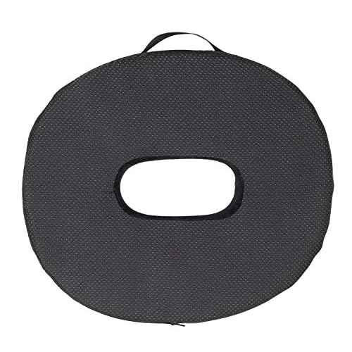 FOMI Extra Thick Donut Memory Foam Seat Cushion Care | 18" x 16" x 3.5" | Large Tailbone Pillow for Car, Truck, Office Chair, Wheelchair | Back, Bed Sores, Coccyx, Hemorrhoid, Sciatica Pain Relief