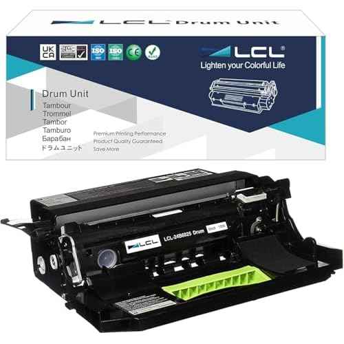 LCL Compatible Drum Unit Replacement for Lexmark 24B6025 100000 Pages for XM7155 XM7155X XM7163 XM7263 XM7163X XM7170 XM7170X M5155 M5163 M5170 XM5163 XM5170 Printer (Black 1-Pack )