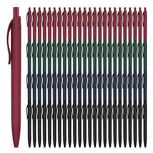 deegtran Pens Bulk, 200 Pack No Bleed Black Pens, Retractable Ballpoint Pens, Medium Point, Smooth Ink Pens, 1.0MM Black Ink