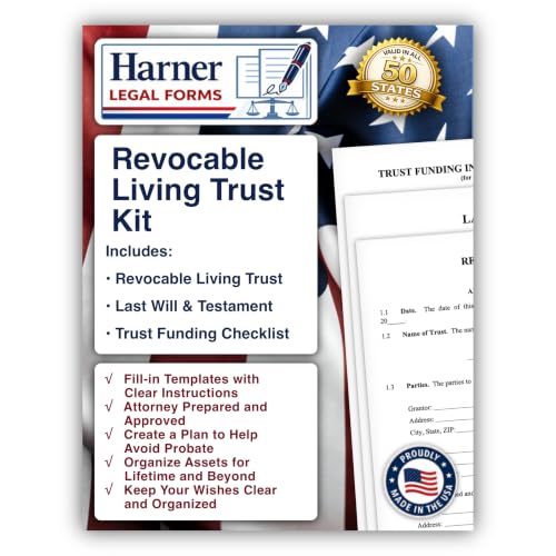 Revocable Living Trust Kit with Pour-Over Will & Funding Checklist – Attorney-Drafted Templates