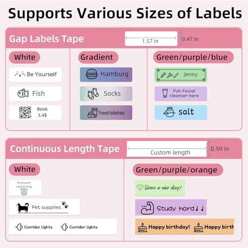 ORGSTA S001 Label Maker Machine with Tape, Portable Bluetooth Label Maker for Home and Office Organization, Thermal Label Printer Mini Sticker Maker with Multiple Templates, Pink