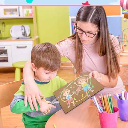 40 Sheets Brown Kraft Cardstock 8.5 x 11 Inch Thick Paper, Brown Smooth Card Stock Heavyweight Printer Paper for Invitations, Scrapbooks, Art, Crafts, DIY Cards