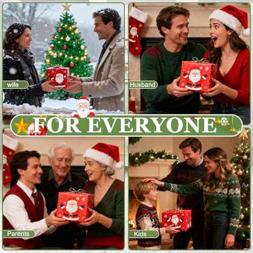 3PCS Upgrade Surprise Card Holder Christmas Cashs Envelope with Money Clip, 2026 New Christmas Cash Gift Envelope, DIY Cash Gift Card Holders Xmas With 10 Slots