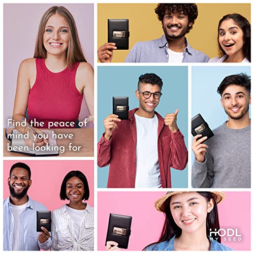 Seedbook By Hodl My Seed ? The Safest And Most Convenient Way To Store Your Crypto Recovery Seed Phrases. Securely Lock Your Cold Storage Keys In This Safe Password Notebook(1, Black)