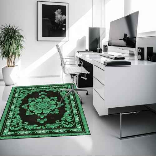 Office Chair Mat for Hardwood Floor - Desk Floor Mat for Computer Gaming Chair (Green, 48"x60")