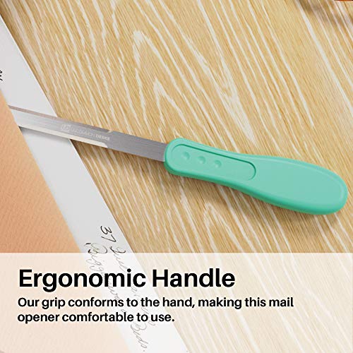 Uncommon Desks Mint Green Envelope Letter Opener 1-Pack - Office Supplies