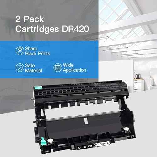 LxTek Compatible DR420 Drum Unit Replacement for Brother DR420 DR 420 TN450 TN 450 to use with HL-2270DW HL-2280DW HL-2240 HL-2240D MFC-7360N MFC-7460DN MFC-7860DW Printer£¨2 Black, High Yield£©
