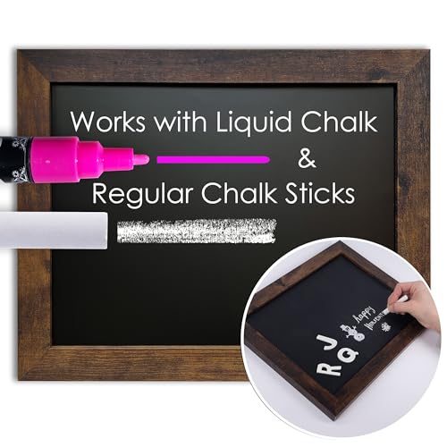 Loddie Doddie Rustic Frame Magnetic Chalkboard Calendar 11x14 Wall Decor