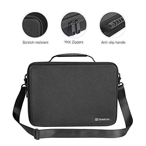 Smatree Hard Carrying Case Compatible for 14.2inch MacBook Pro M5 2025/2024 M4/2023 A2918, 13inch MacBook Air M4 2025/2024/2022 A3313, 13 inch iPad Pro M5 2025/iPad Air M3 2025/iPad Pro M4 2024, Black