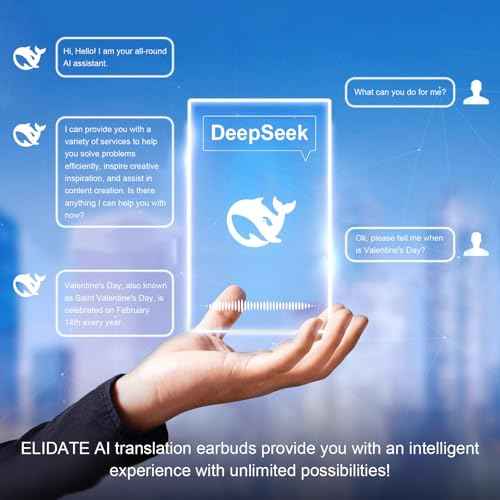 AI Translation Earbuds Real Time, Translatior Earbuds Supporting 144 Languages ??and Accents, Perfect for Travel, Business, Language Learning (Black)
